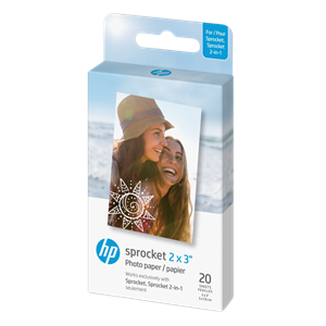 HP Sprocket 20 pack 2x3" 
